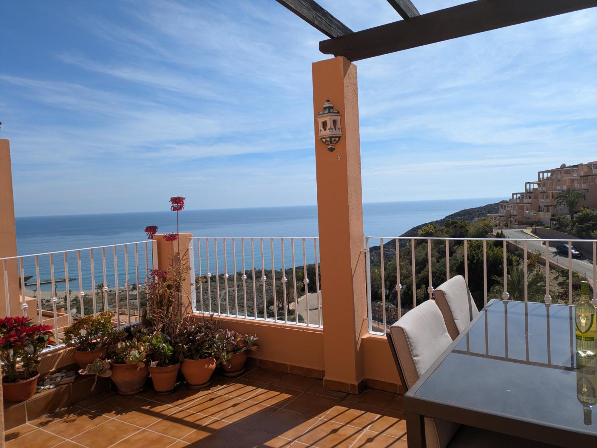 מוחקאר South Facing Apartment, Fantastic Sea Views,Terrace, 300M Beach מראה חיצוני תמונה